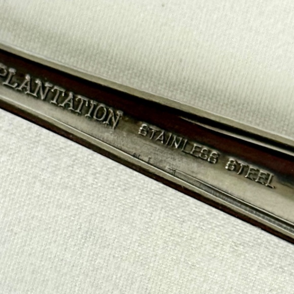Vintage Wallace Plantation Stainless Flatware 18 pc Lot Teaspoons Forks Knives - Picture 5 of 11